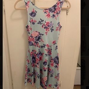Blue Floral Printed H&M Dress- Size 4